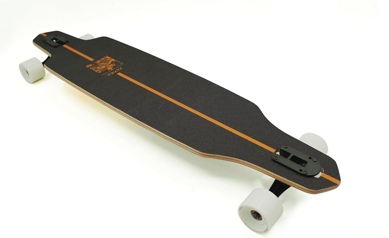 VOLADOR Urban Freeride Pro Longboard Cruiser 40inch | Canadian Maple Wood Deck & Forged Reverse Kingpin Truck | Drop Through Longboard Complete Setup for Urban Commuting(Kanagawa)