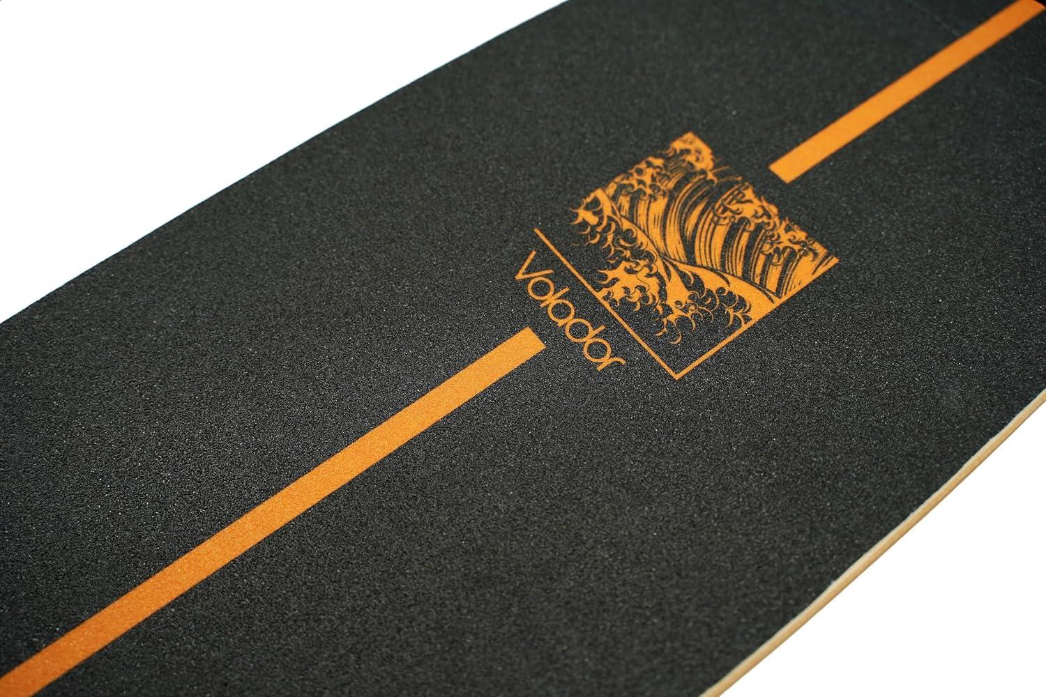 VOLADOR Urban Freeride Pro Longboard Cruiser 40inch | Canadian Maple Wood Deck & Forged Reverse Kingpin Truck | Drop Through Longboard Complete Setup for Urban Commuting(Kanagawa)
