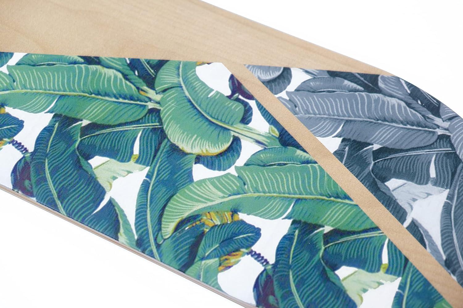 VOLADOR Urban Freeride Pro Longboard| Adaptive Cruiser 42inch| North America Maple| Camber Concave Drop Through Longboard Complete| Setup for Urban Commuting(Banana Tree)